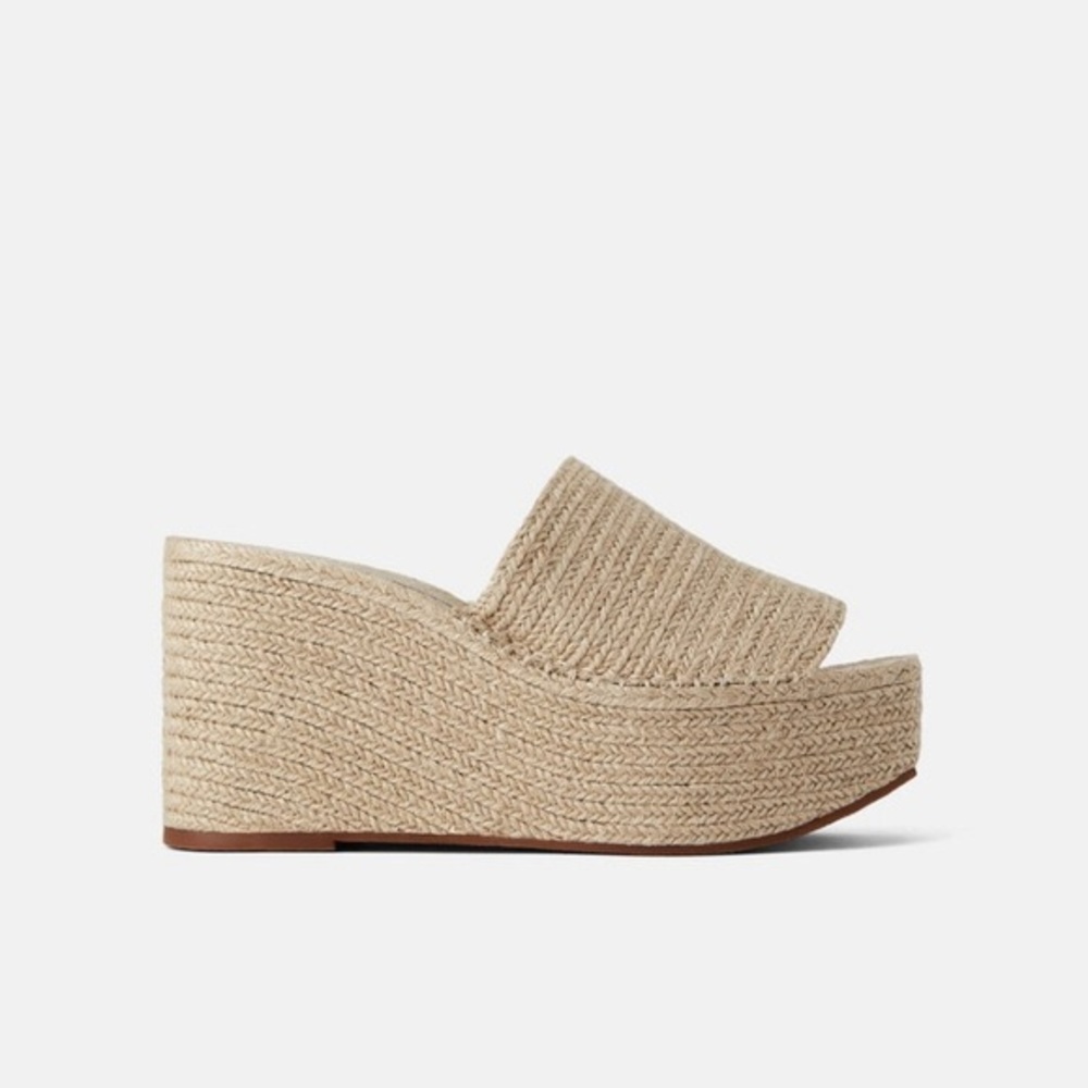 ZARA Jute Platform Wedges